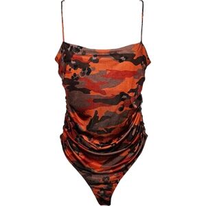 NWOT Guess Camo Adjustable Tank Top Bodysuit